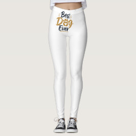 Bästa hund någonsin Rolig hundälskare T-shirt Leggings