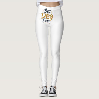 Bästa hund någonsin Rolig hundälskare T-shirt Leggings