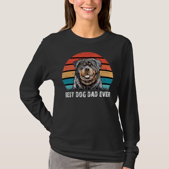 Bästa Hund någonsin Rottweiler T Shirt (Framsida)