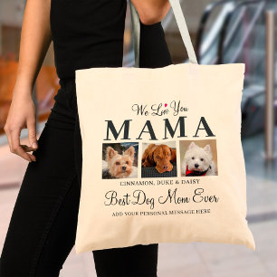 Bästa Hund någonsin - vi Kärlekar dig Mamma Fotoko Tygkasse