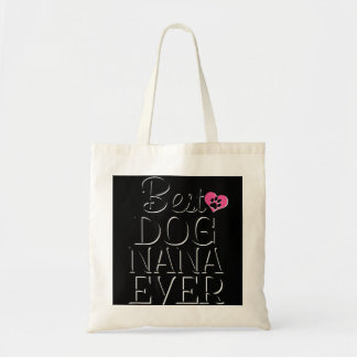 Bästa Hund Nana någonsin funny Novelty Hund Tshirt Tygkasse