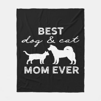 Bästa Hund- och kattgåva från Mamma ger Cute Crazy Fleecefilt