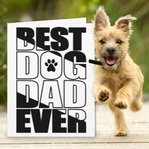 Bästa Hund-Pappa-dagen någonsin Far Kort