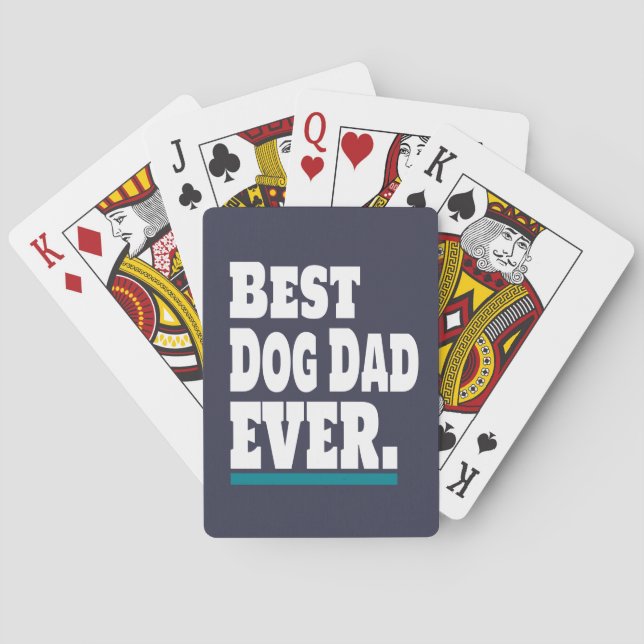 Bästa Hund Pappa EVER-funny Casinokort (Baksidan)