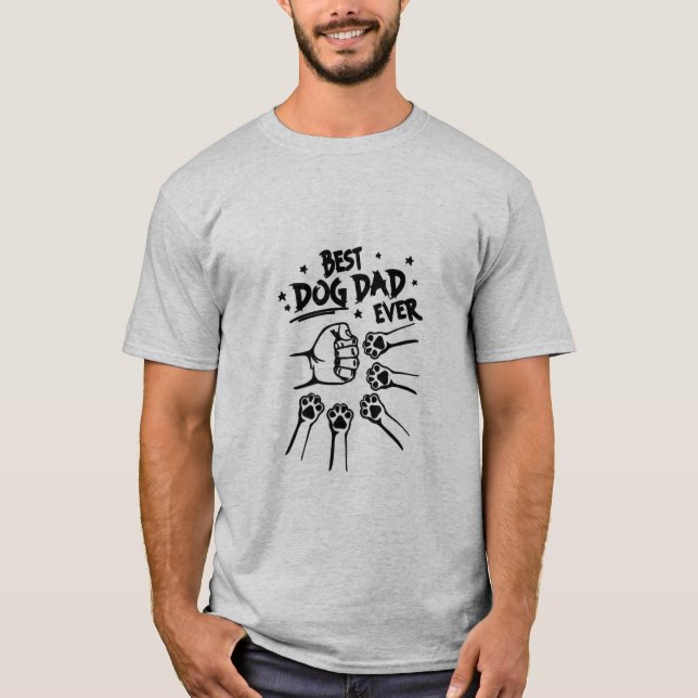 BÄSTA HUND PAPPA EVER T-SHIRT (Framsida)