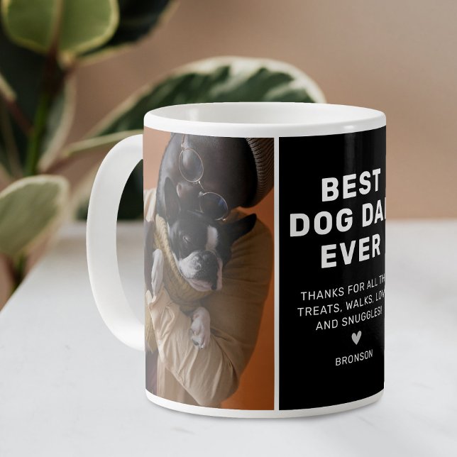 Bästa Hund Pappa någonsin 2-foto Kaffemugg (Skapare uppladdad)