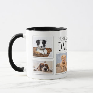 Bästa Hund Pappa någonsin 6-fotokollage Mugg