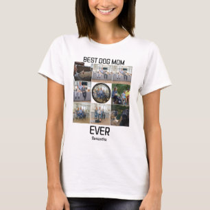 Bästa Hund-Pappa någonsin-Anpassningsbar 9-fotokol T Shirt