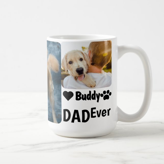Bästa Hund Pappa någonsin Anpassningsbar Modern Fo Kaffemugg (Höger)