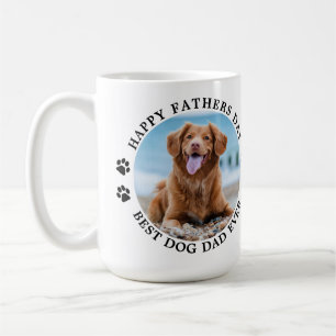 Bästa Hund Pappa någonsin Anpassningsbar Pet Photo Kaffemugg