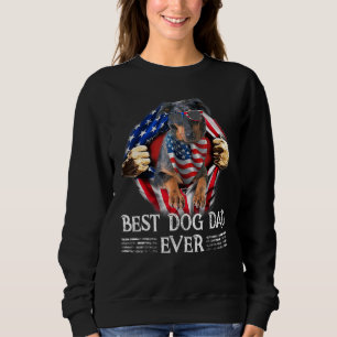 Bästa Hund Pappa någonsin Beauceron American Flagg T Shirt