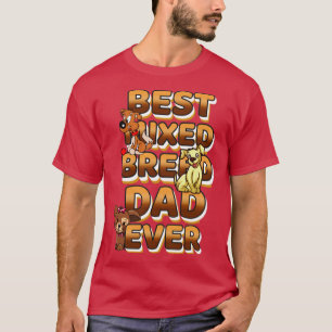 Bästa Hund Pappa någonsin blandade T Shirt