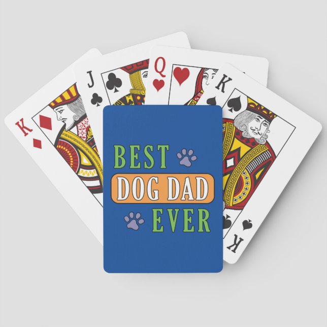 Bästa Hund Pappa någonsin Casinokort (Baksidan)