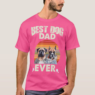 Bästa Hund Pappa någonsin Cute Boxer Puppy T Shirt