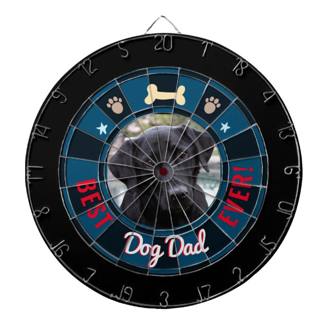Bästa Hund Pappa någonsin Darttavla (Framsidan)