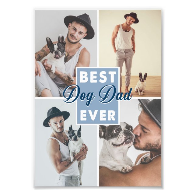 Bästa Hund Pappa någonsin Fars dag bästa Hund någo Fototryck (Framsidan)