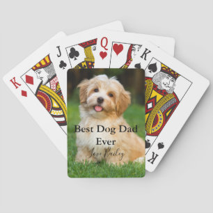 Bästa Hund Pappa någonsin-foto Casinokort
