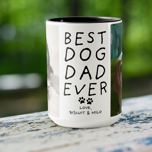 Bästa Hund Pappa någonsin-foto Mugg (Skapare uppladdad)