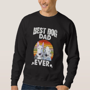 Bästa Hund Pappa någonsin har stare Bull Terrier o Lång Ärmad Tröja
