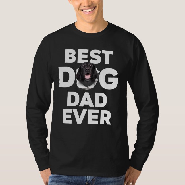 Bästa Hund Pappa någonsin Jackat återtagare T Shirt (Framsida)