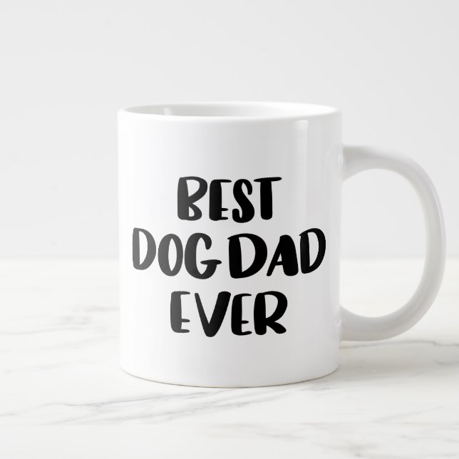 Bästa Hund Pappa någonsin Jumbo Mugg (Höger)