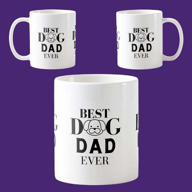 Bästa Hund Pappa någonsin Kaffemugg (Skapare uppladdad)