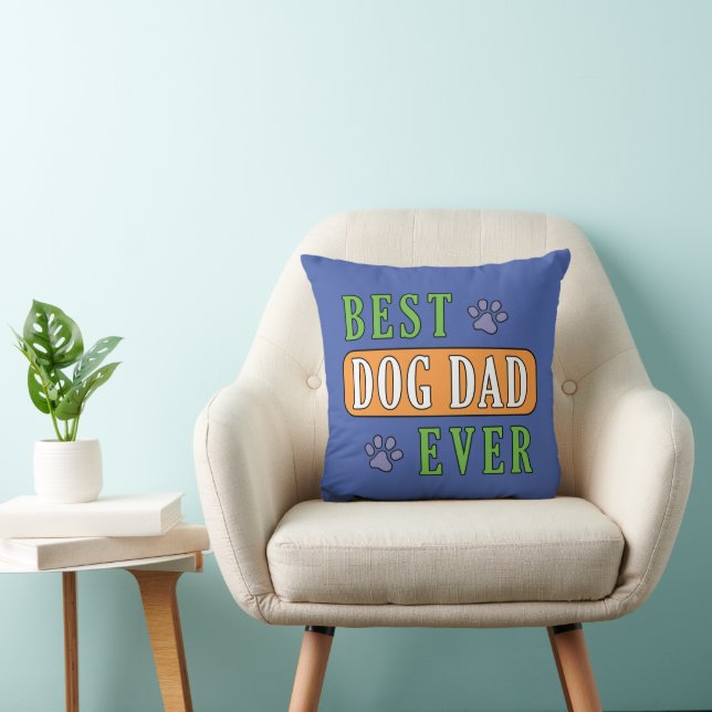 Bästa Hund Pappa någonsin Kudde (Stol)
