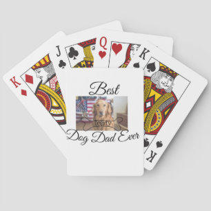Bästa hund Pappa någonsin lägga till namn fotoben Casinokort