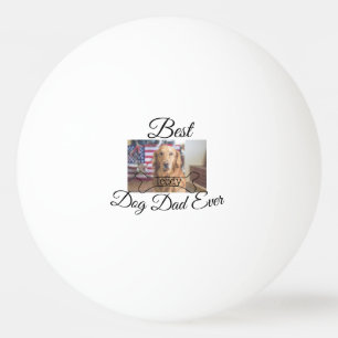 Bästa hund Pappa någonsin lägga till namn fotoben Pingisboll