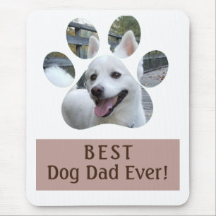 Bästa Hund Pappa någonsin Paw Skriv ut fotomusmata Musmatta
