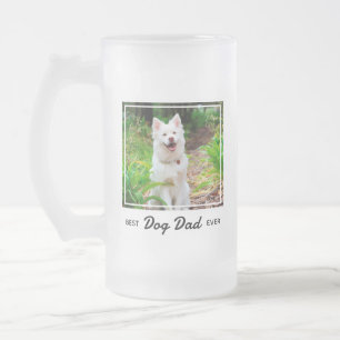 Bästa Hund Pappa någonsin-Personlig Cute Photo Hun Frostat Ölglas