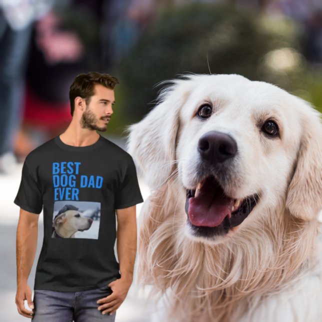 Bästa Hund-Pappa någonsin: Personlig Fars dag på T Shirt (Skapare uppladdad)