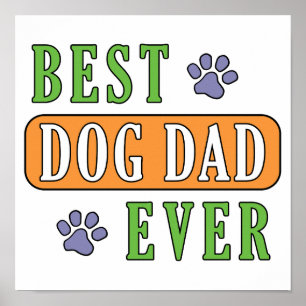Bästa Hund Pappa någonsin Poster
