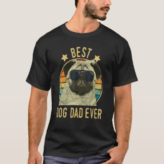 Bästa Hund Pappa någonsin Pug Fars dag-gåva T Shirt