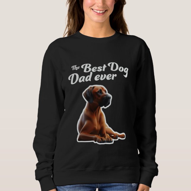 Bästa Hund-Pappa någonsin - Rhodesian Ridgeback T Shirt (Framsida)