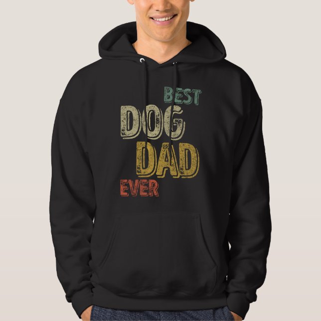 Bästa Hund Pappa någonsin - Rolig hund Älskare i K Hoodie (Framsida)