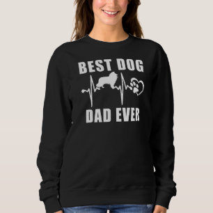 Bästa Hund Pappa någonsin Rough Collie Hund Hearts T Shirt