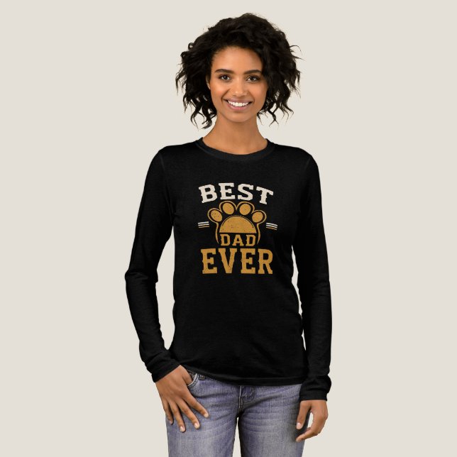 "Bästa Hund Pappa någonsin Skriv ut T-Shirt" T Shirt (Hel framsida)