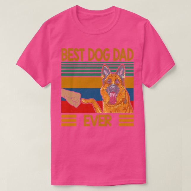 BÄSTA HUND PAPPA NÅGONSIN T SHIRT (Design framsida)
