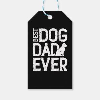 Bästa Hund-Pappa någonsin T-Shirt-design (2) Presentetikett