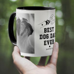 Bästa Hund Pappa någonsin tidigare-pump Mugg<br><div class="desc">I det moderna hund älskare-mugg som har en elegant, minimalistisk utformning, läggs mugg till med en linje teckning från en hund-fist som pumpar sin ägares hand i tass och ord "bästa hund pappa någonsin" i ett modernt djärvt typsnitt. En 2-fotomall som du kan ersätta med ditt eget bilder, ett sött...</div>
