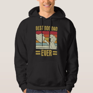 Bästa Hund-Pappa någonsin-Vintagens Retro-mästare Hoodie