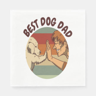 Bästa Hund Pappa Pappersservett