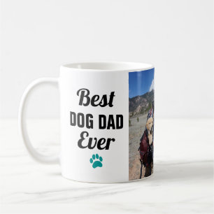 Bästa Hund Pappa   Paw Skriv ut 3 fotokollage Kaffemugg