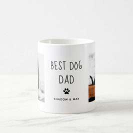 Bästa Hund Pappa | Två foto-handskrivna texter Kaffemugg