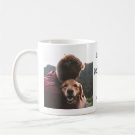 Bästa Hund Personlig Pet Namn 2-fotokollage Kaffemugg