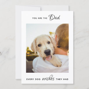 Bästa Hund Personlig Pet Photo Fars dag Julkort