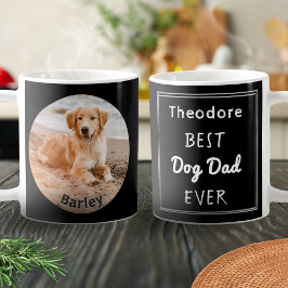 Bästa Hund Personlig Pet Photo Namn Kaffemugg