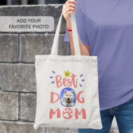 Bästa Hund Pet Photo Paw Skriv ut Rosa Tygkasse