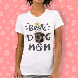 Bästa Hund Pet Photo Paw-utskrift Skriv ut utdatat T Shirt